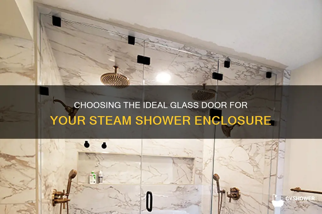 what type glass door best for steam shower