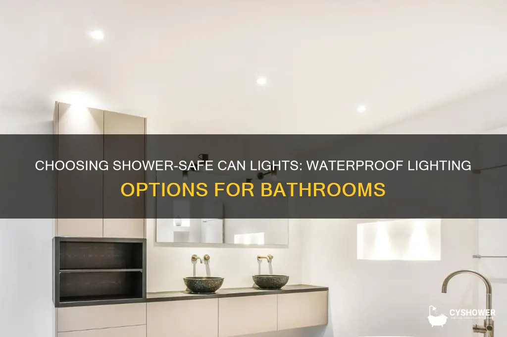 what type of can light goes in the shower