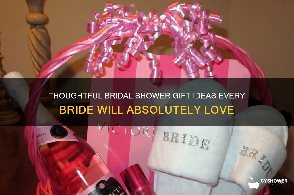 what type of gifts are given at a bridal shower