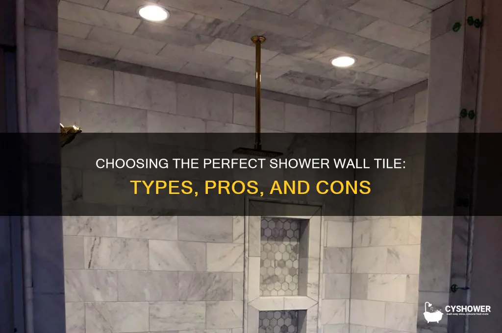 what type of tile for shower wall