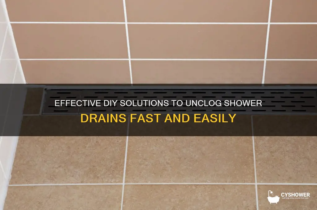 what unclogs shower drains