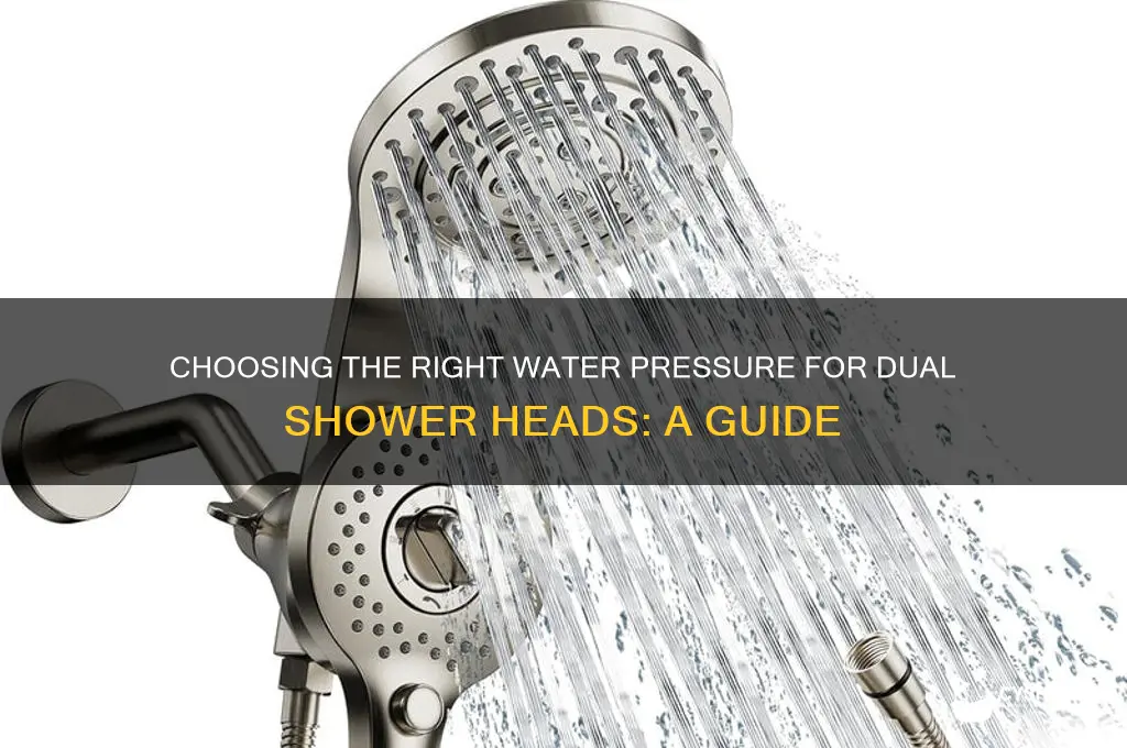 what value do i need for two shower heads