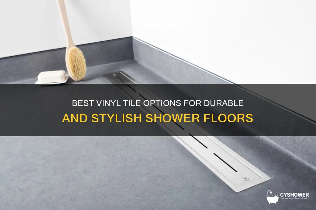 what vinyl tile to use for shower floor