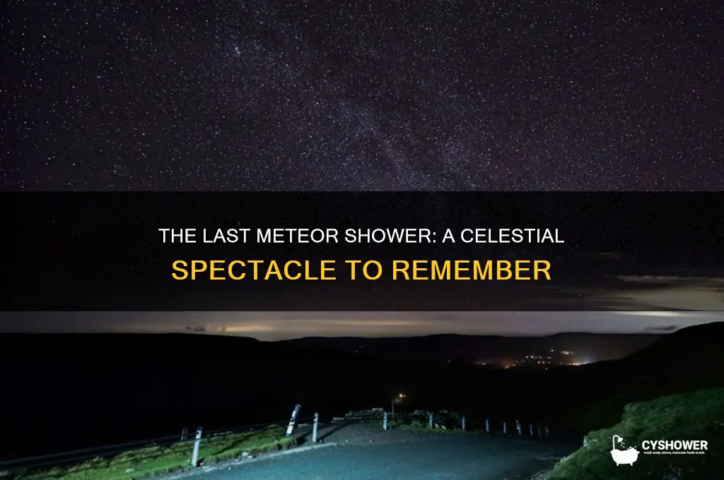 what was the last meteor shower