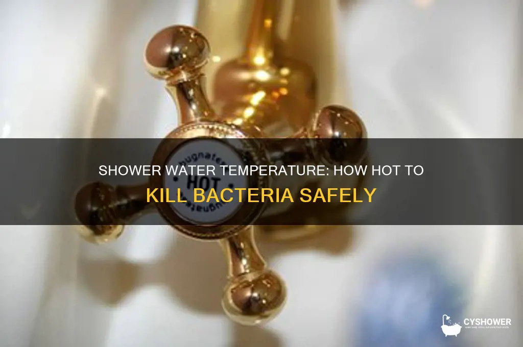 what water temperature kills bacteria shower