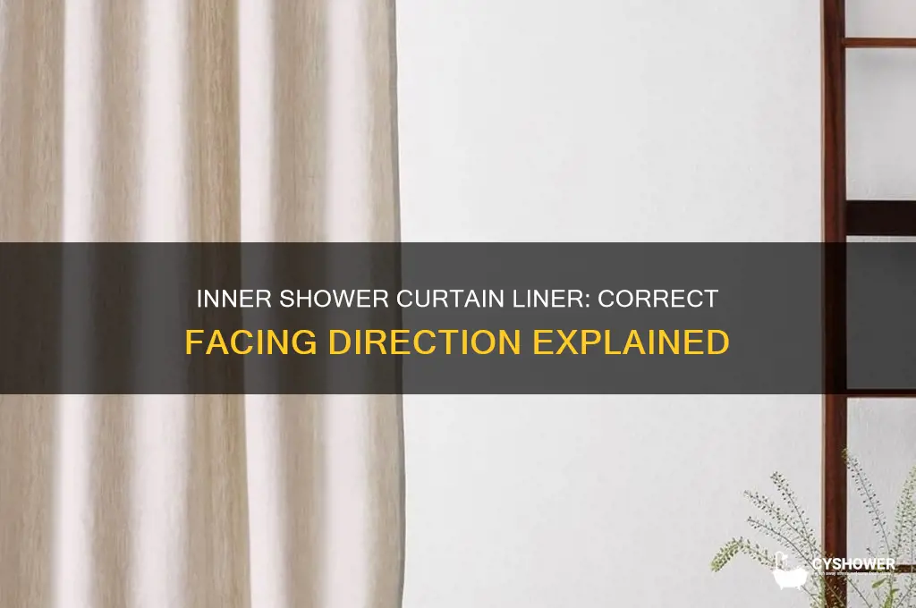 what way does inner shower curtain liner face