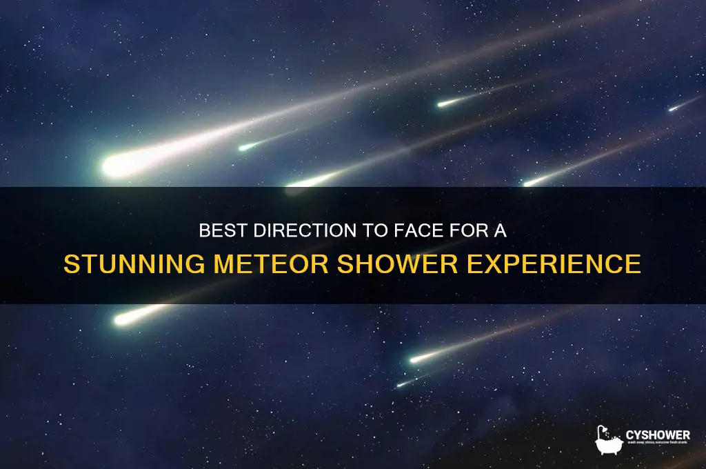 what way to face to see meteor shower