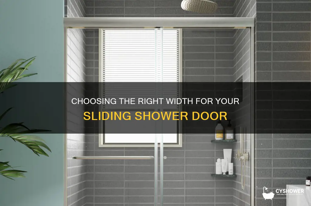 what width is needed for a sliding shower door