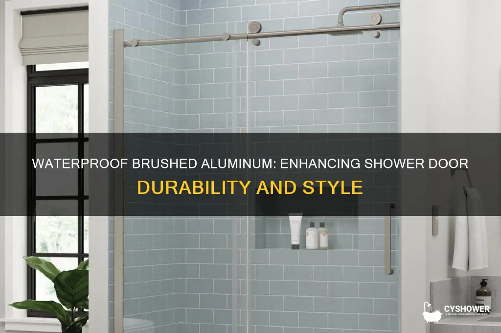 what will waterproof brushed alum around a shower door