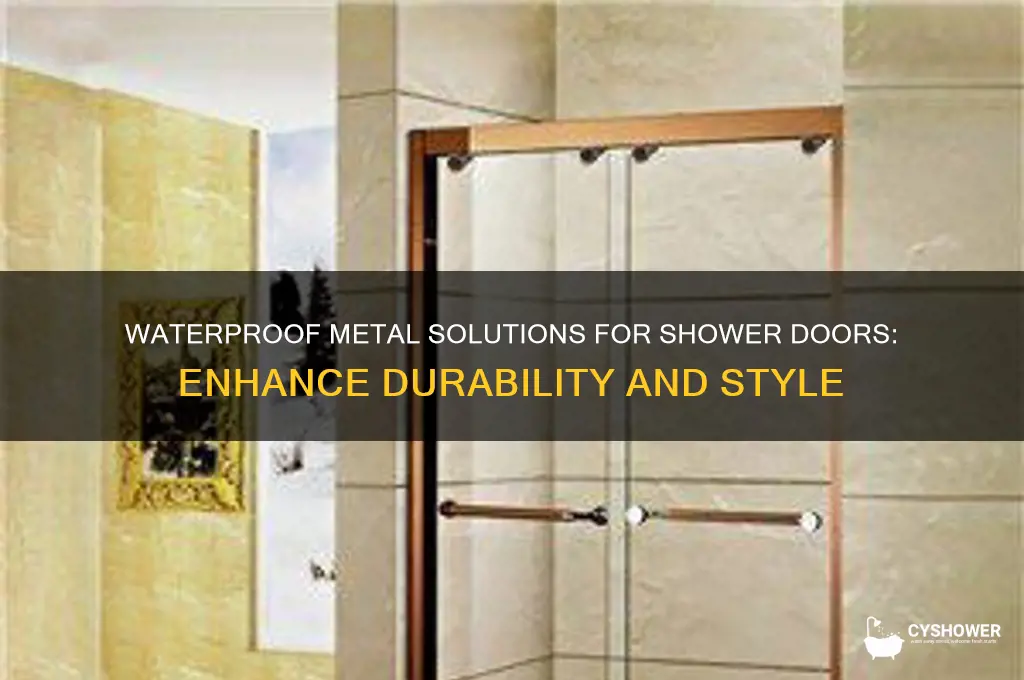 what will waterproof metal around a shower door