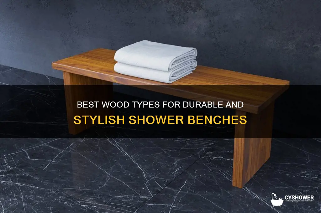 what wood can you make a shower bench