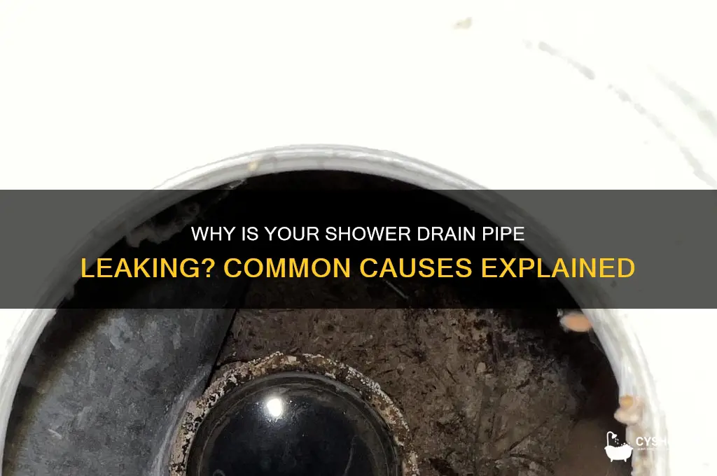 what would cause a shower drain pipe to leak