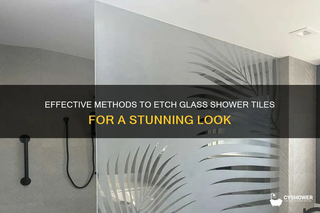 what would etch glass shower tile