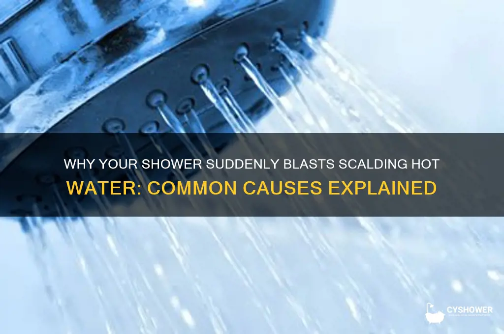 what would make your shower have scalding hot water