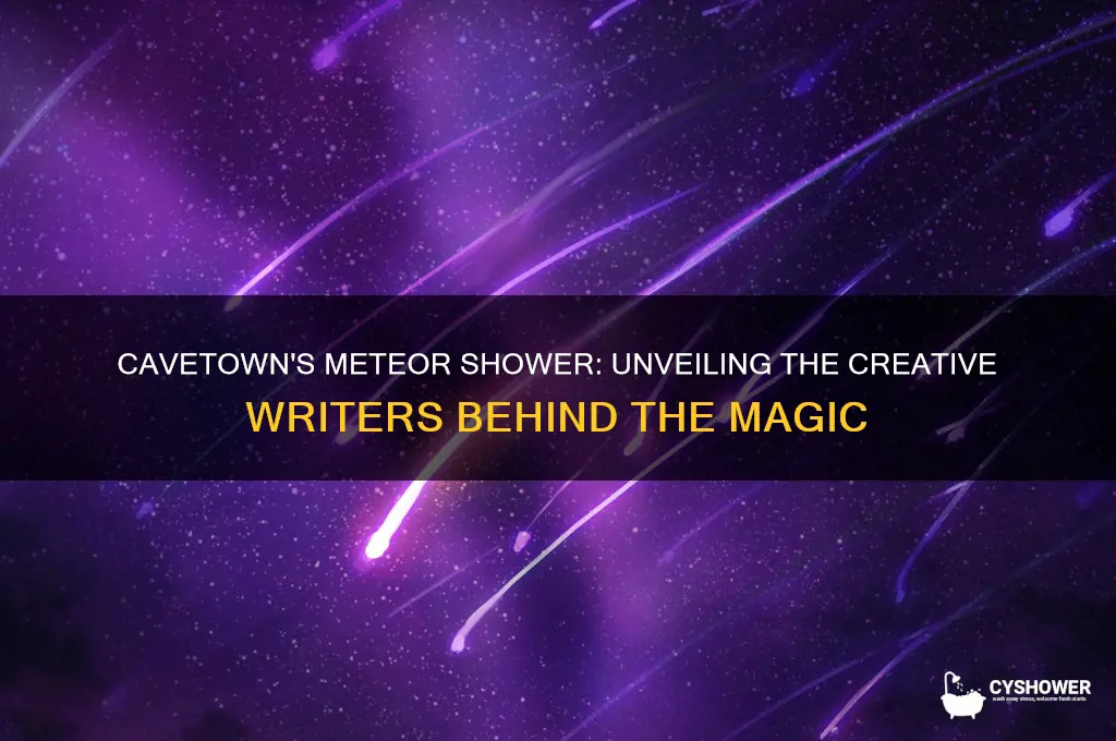 what writers made meteor shower cavetown