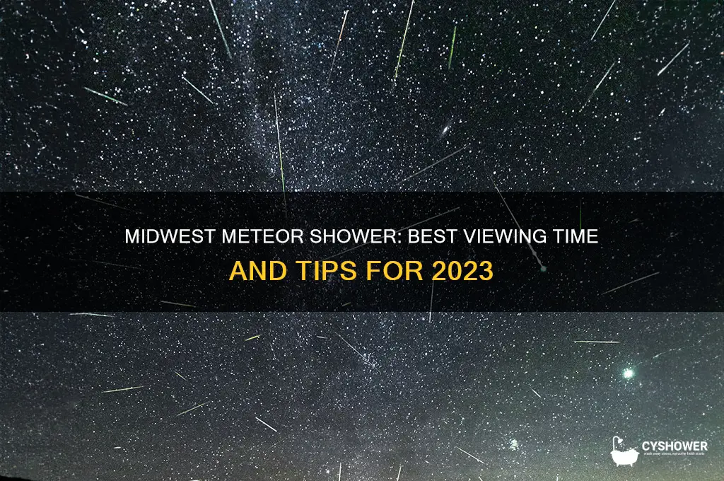 what yime is the meteor shower in the midwest