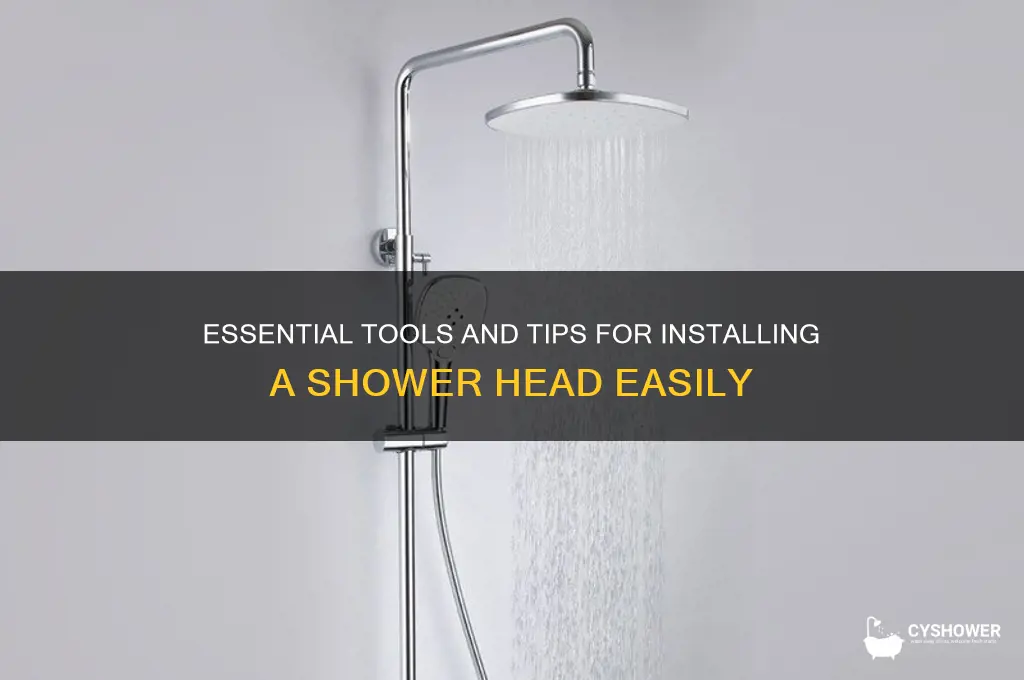 what you need to install a shower head
