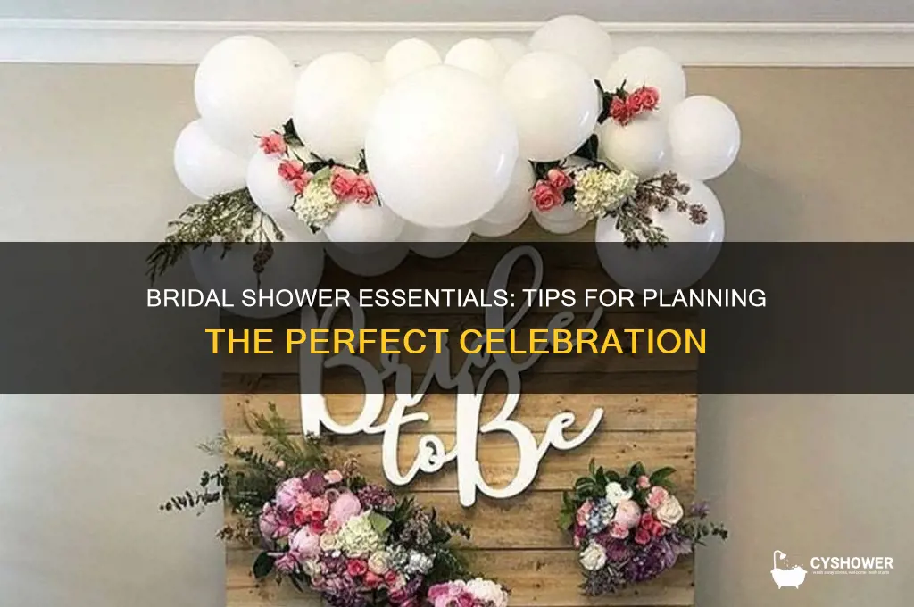 what you need to throw a bridal shower