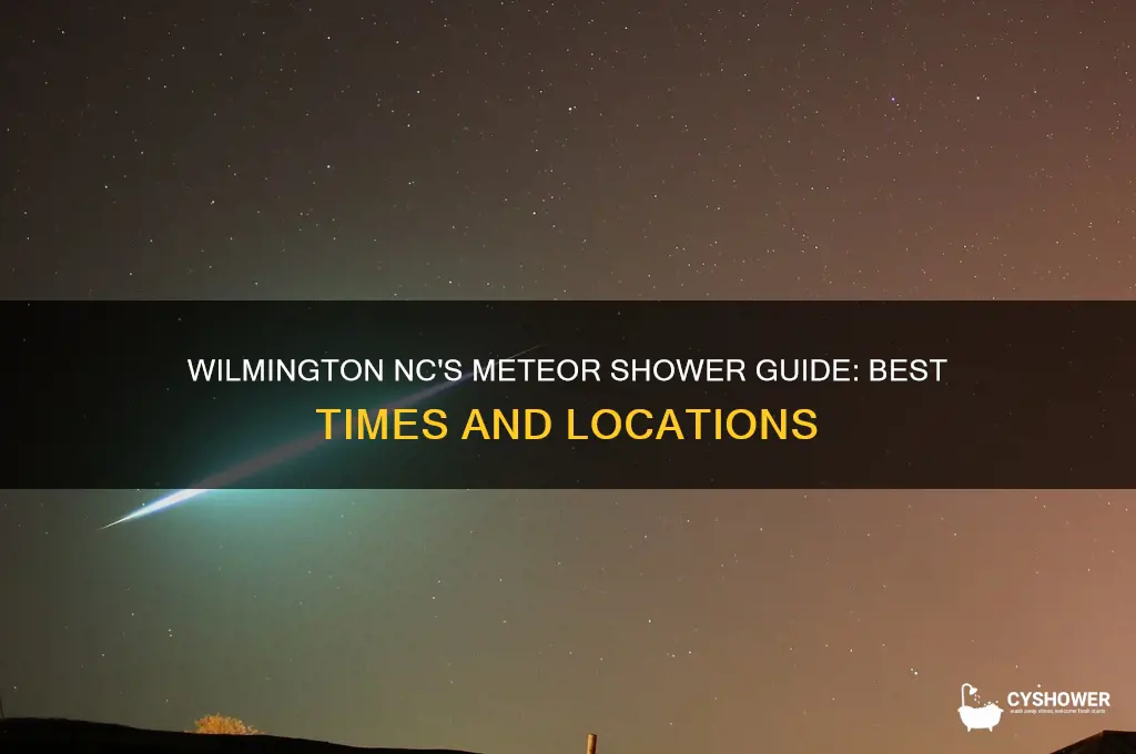 when and where to see meteor shower in wilmington nc
