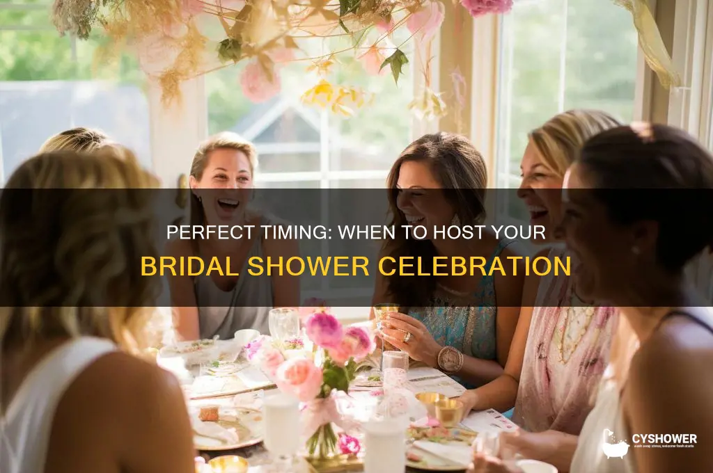 when are you supposed to have bridal shower