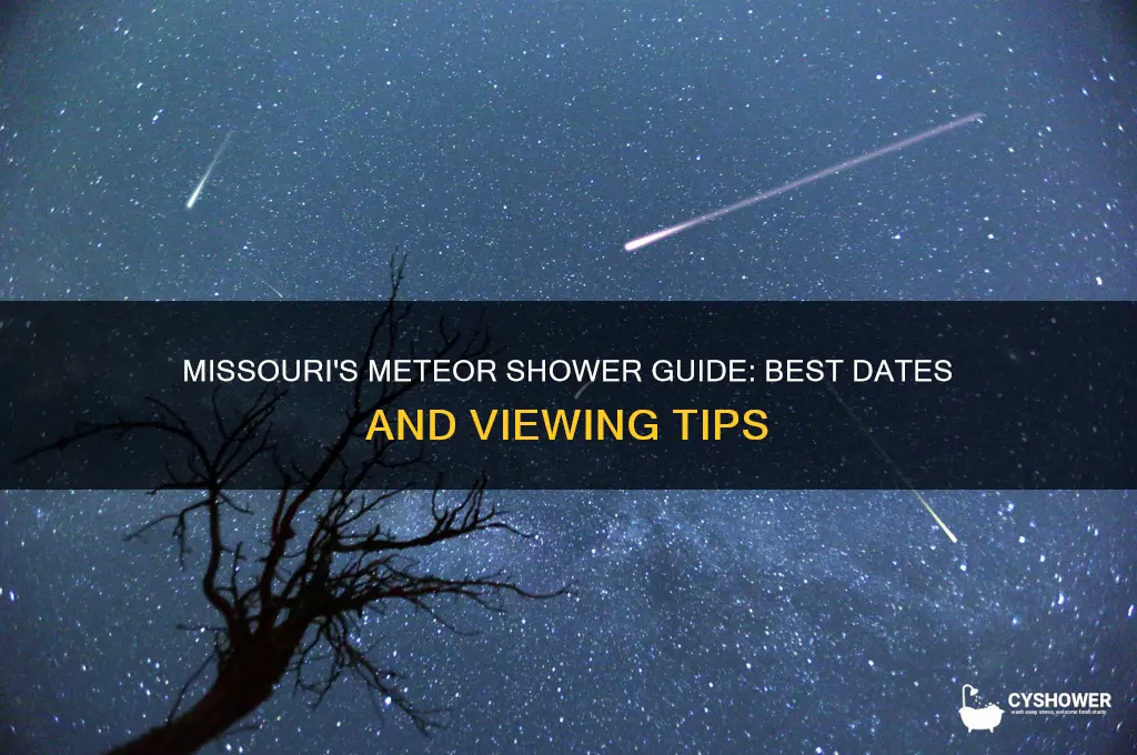 when can i see the meteor shower in missouri