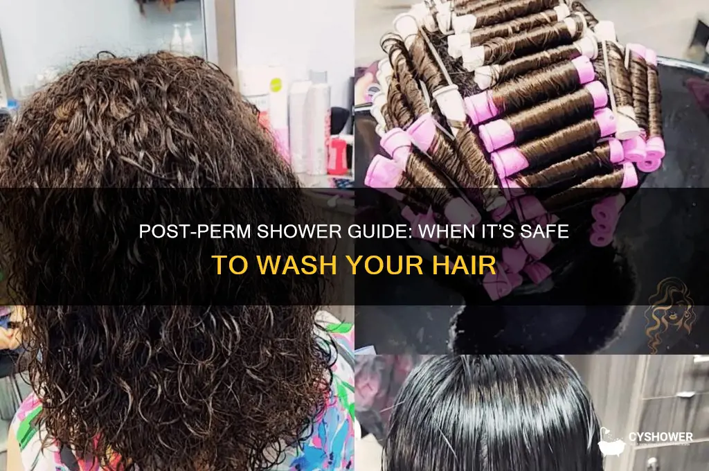 when can i shower after a perm