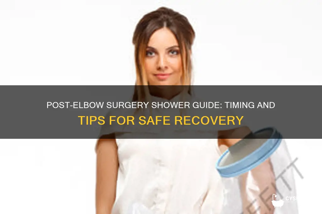 when can i shower after elbow surgery