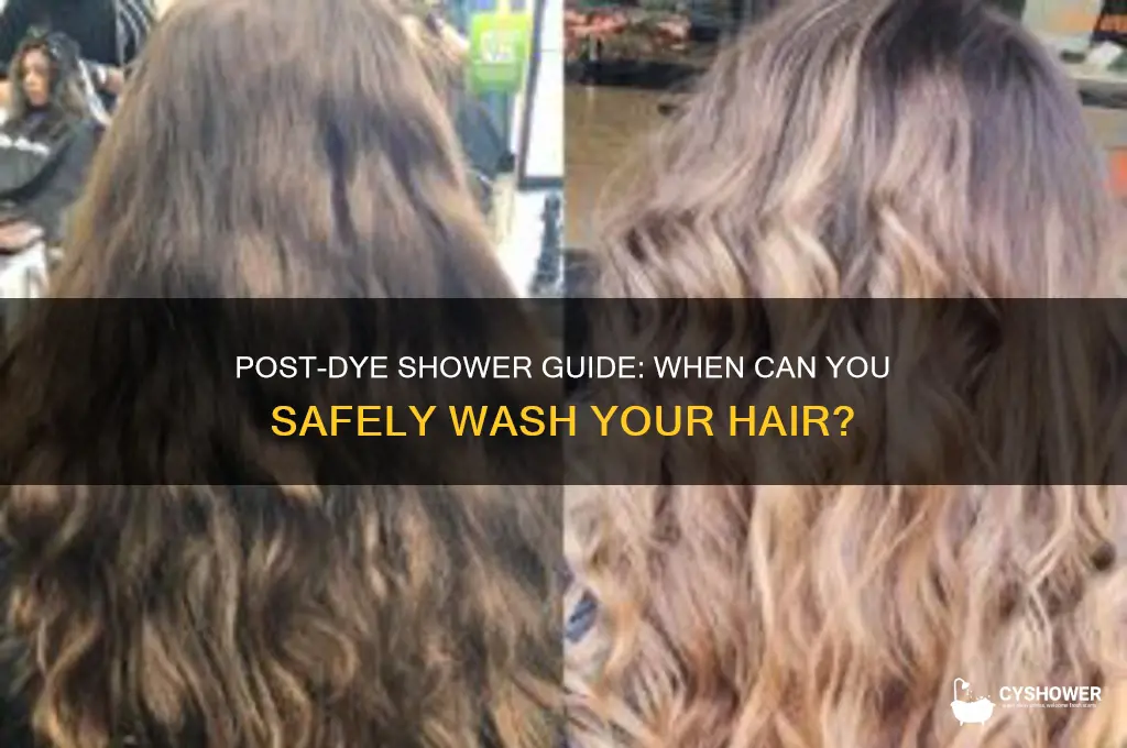 when can i shower after hair dye