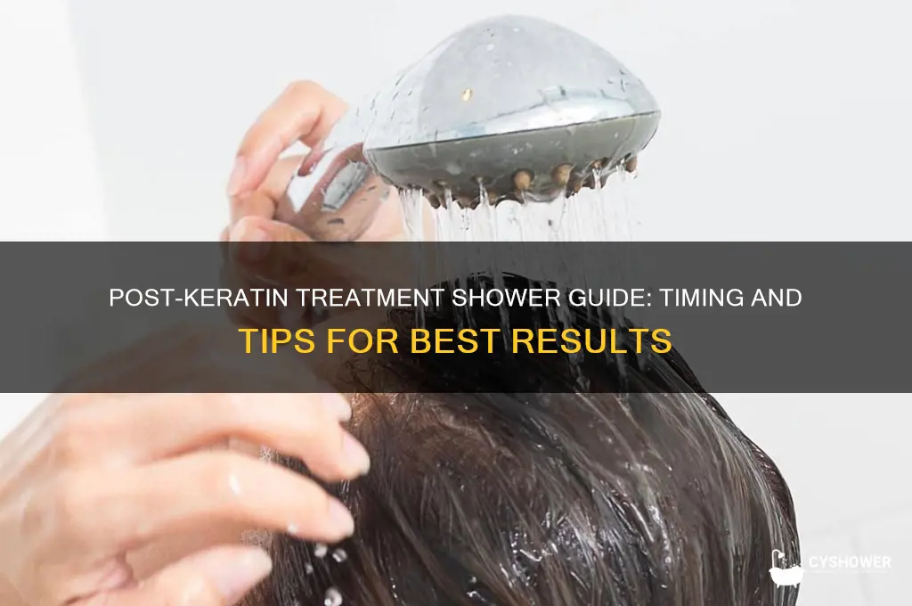 when can i shower after keratin treatment