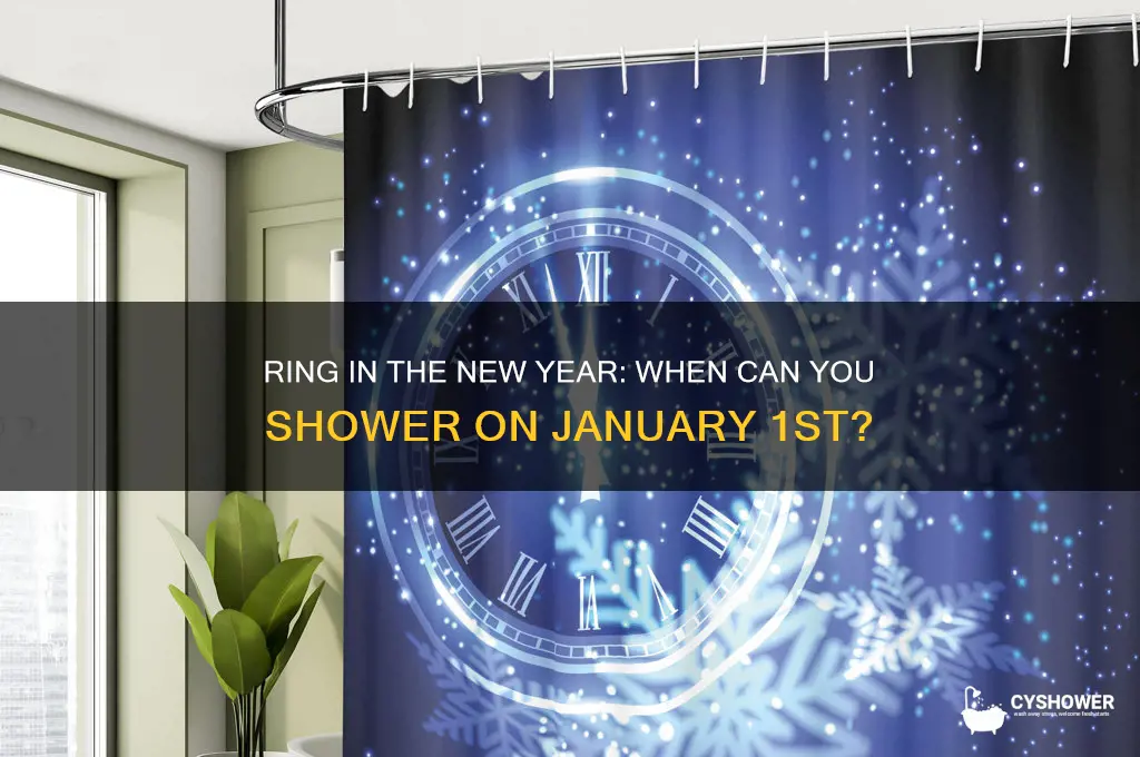 when can i shower new years
