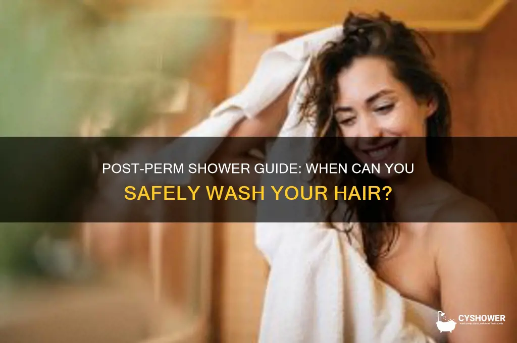 when can i take a shower after a perm