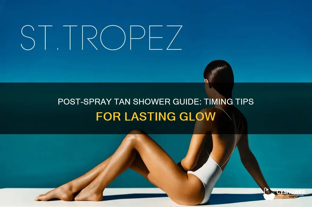 when can i take a shower after a spray tan