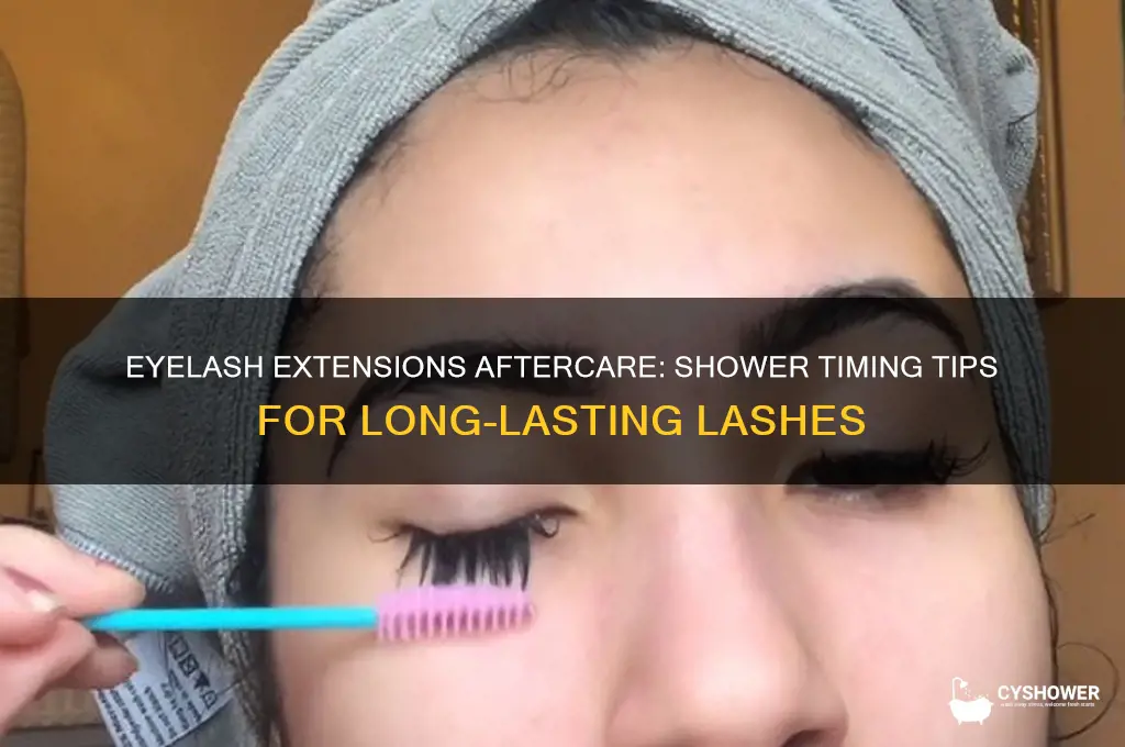 when can i take a shower after eyelash extensions
