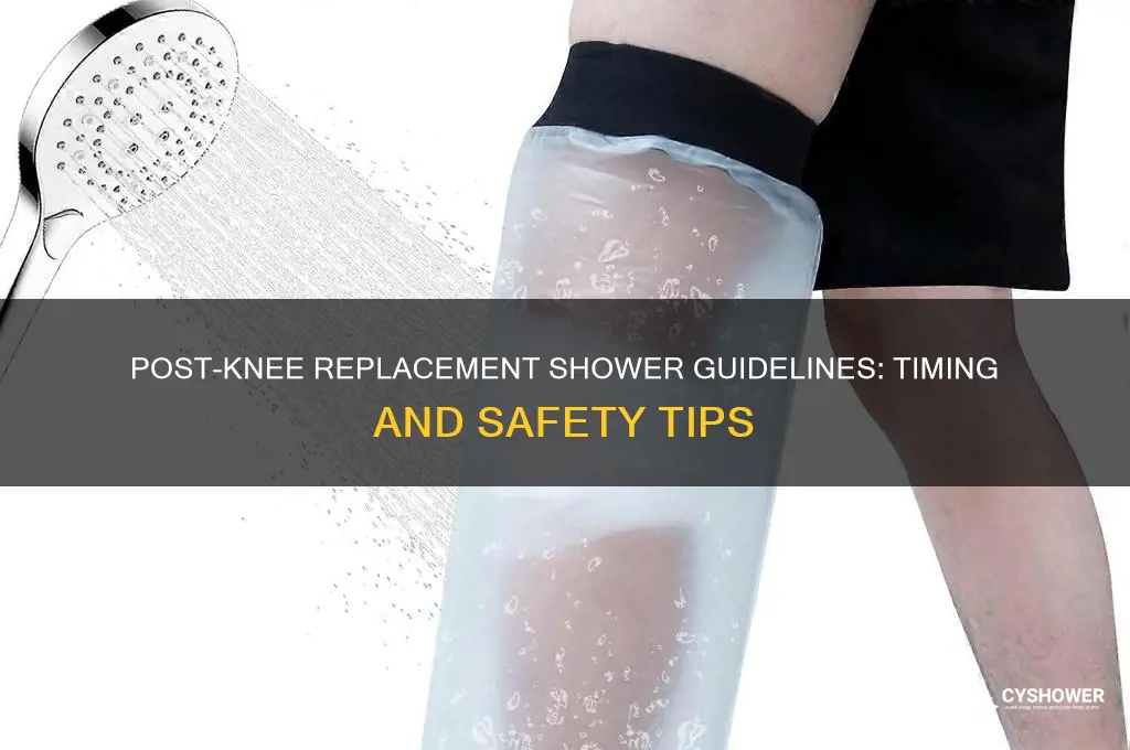 when can i take a shower after knee replacement
