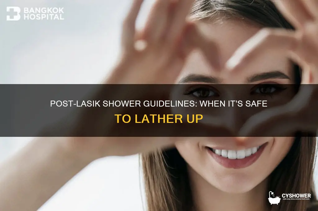 when can i take a shower after lasik