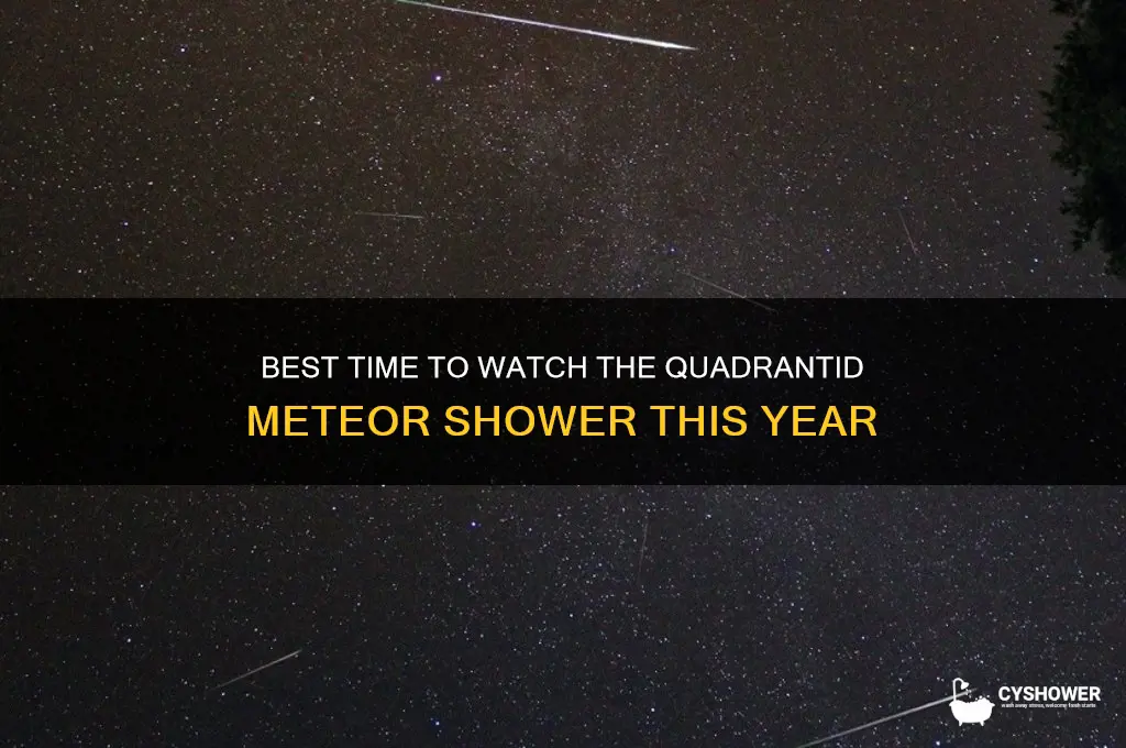 when can i watch the quadrantid meteor shower