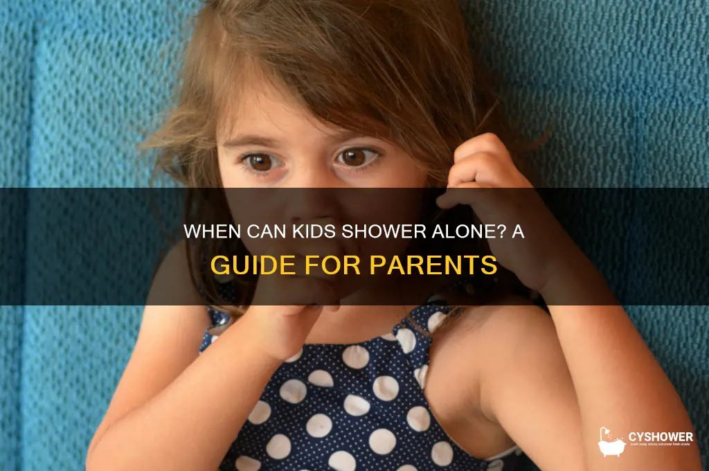when can kids take a shower alo e