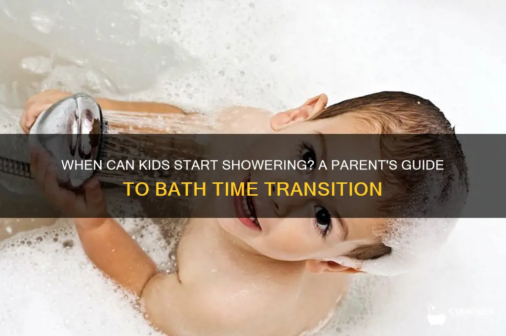when can shower start kid