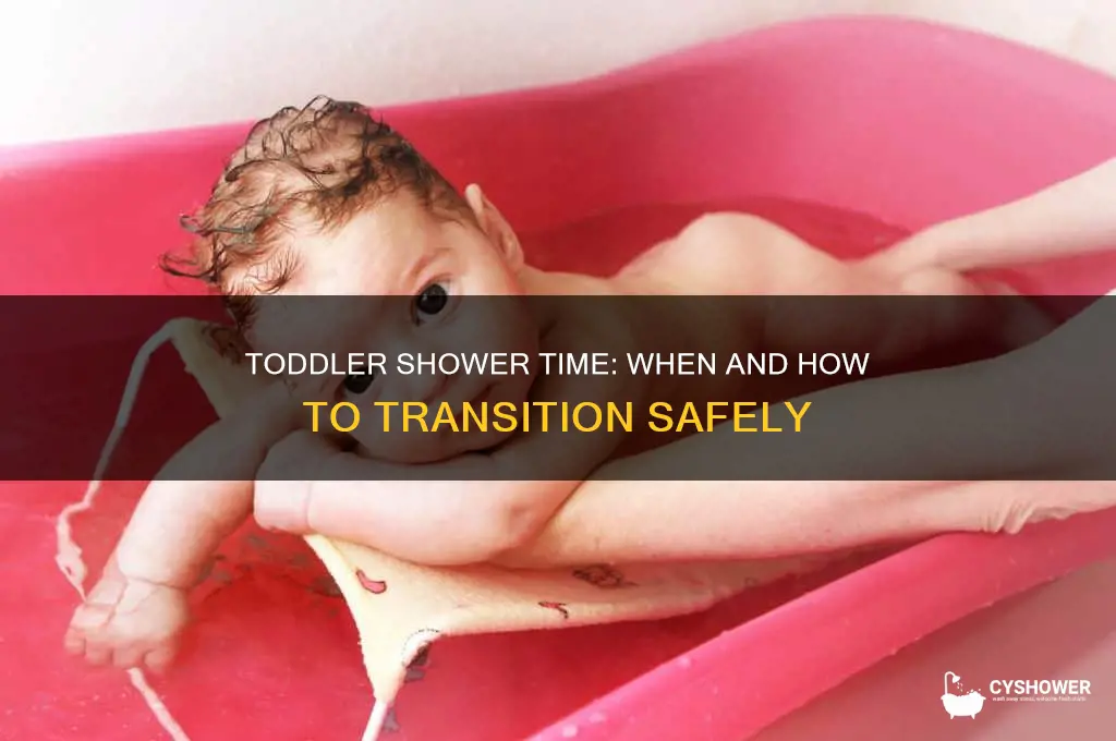 when can toddler take shower