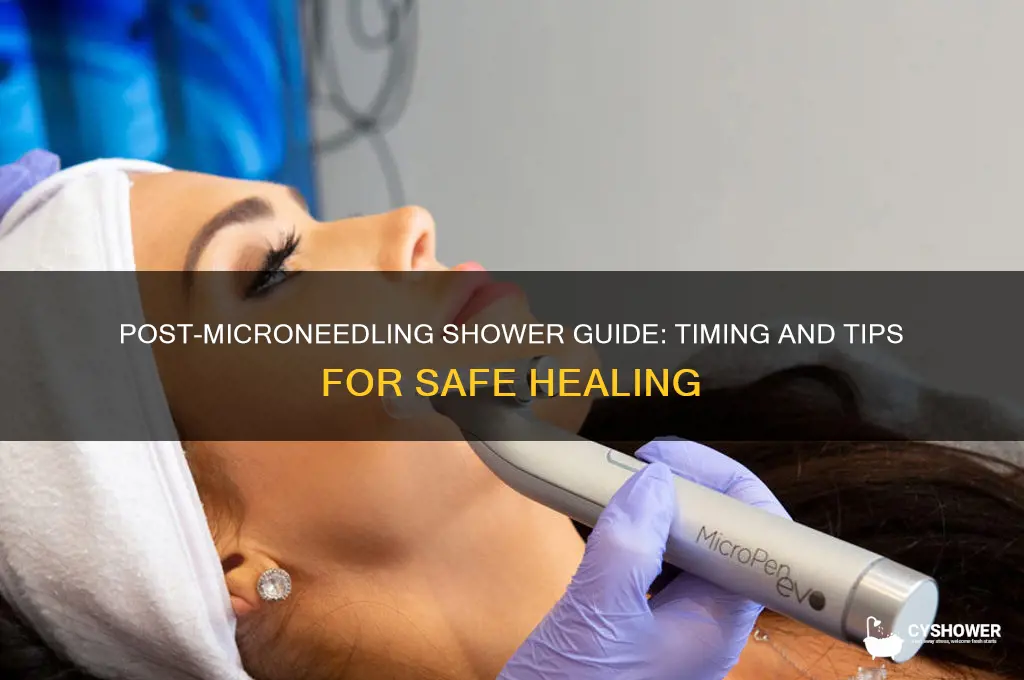 when can you shower after micro needling
