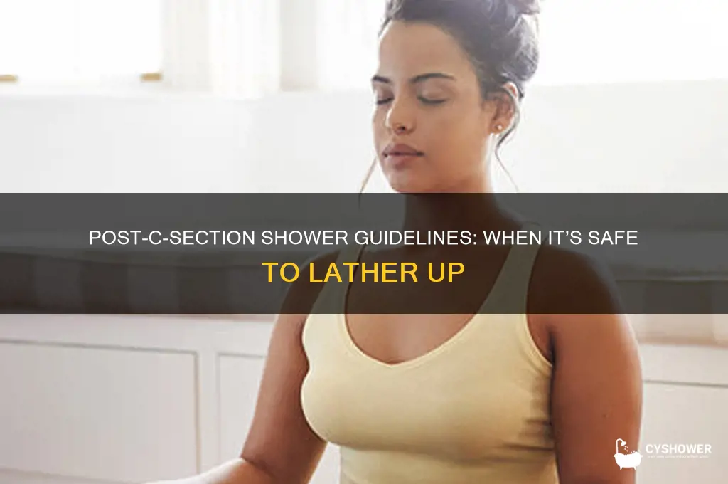 when can you take a shower after ac section