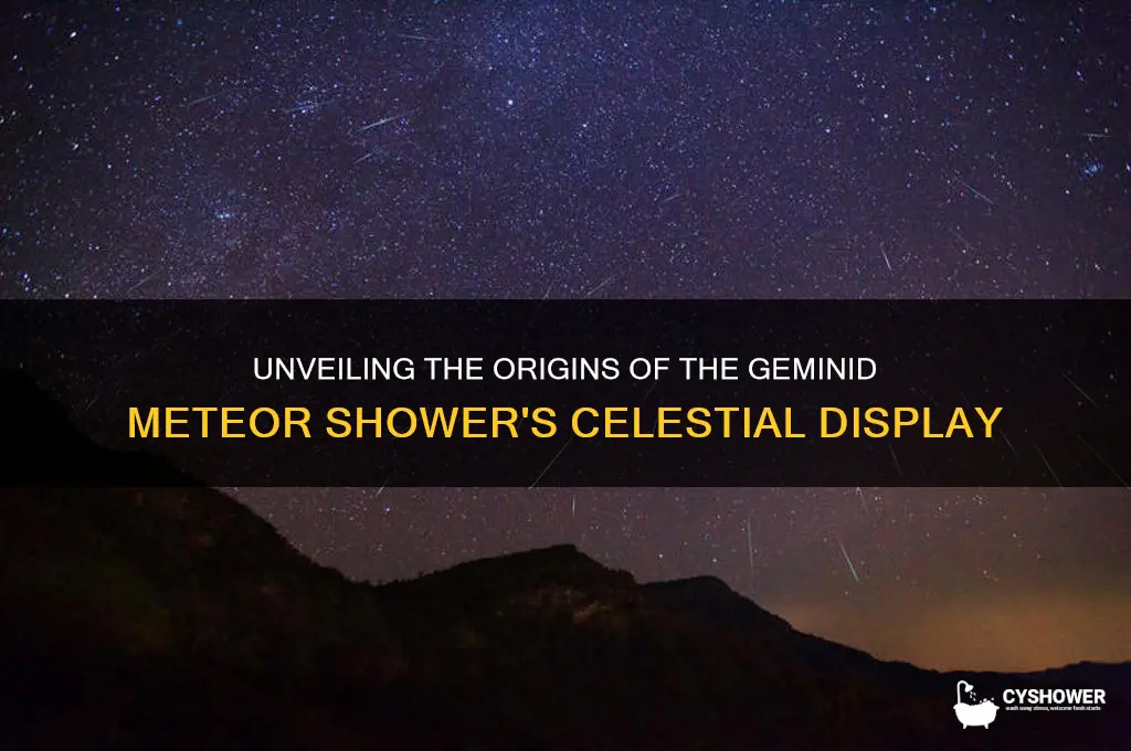 when did the geminid meteor shower start