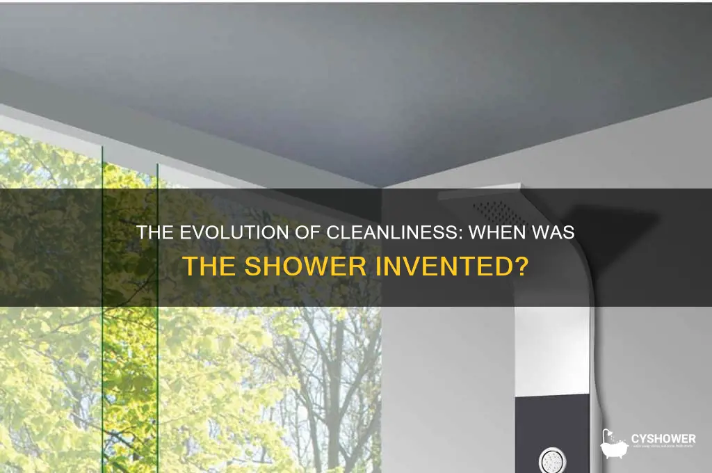 when did the shower get invented