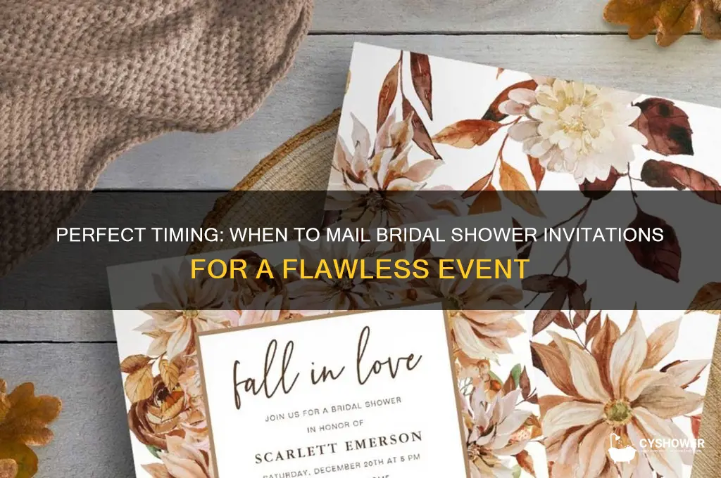 when do bridal shower invitations get mailed