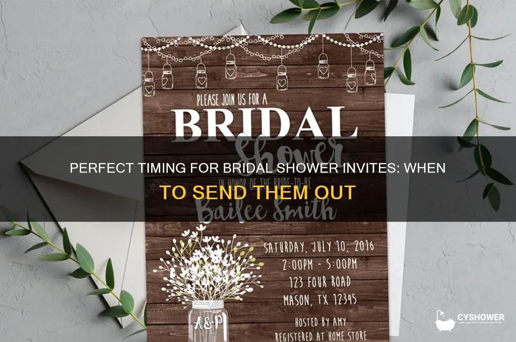 when do bridal shower invitations go out