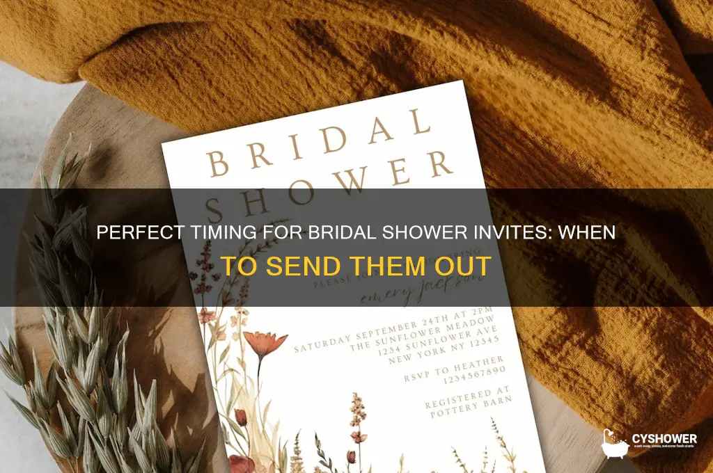 when do bridal shower invites go out
