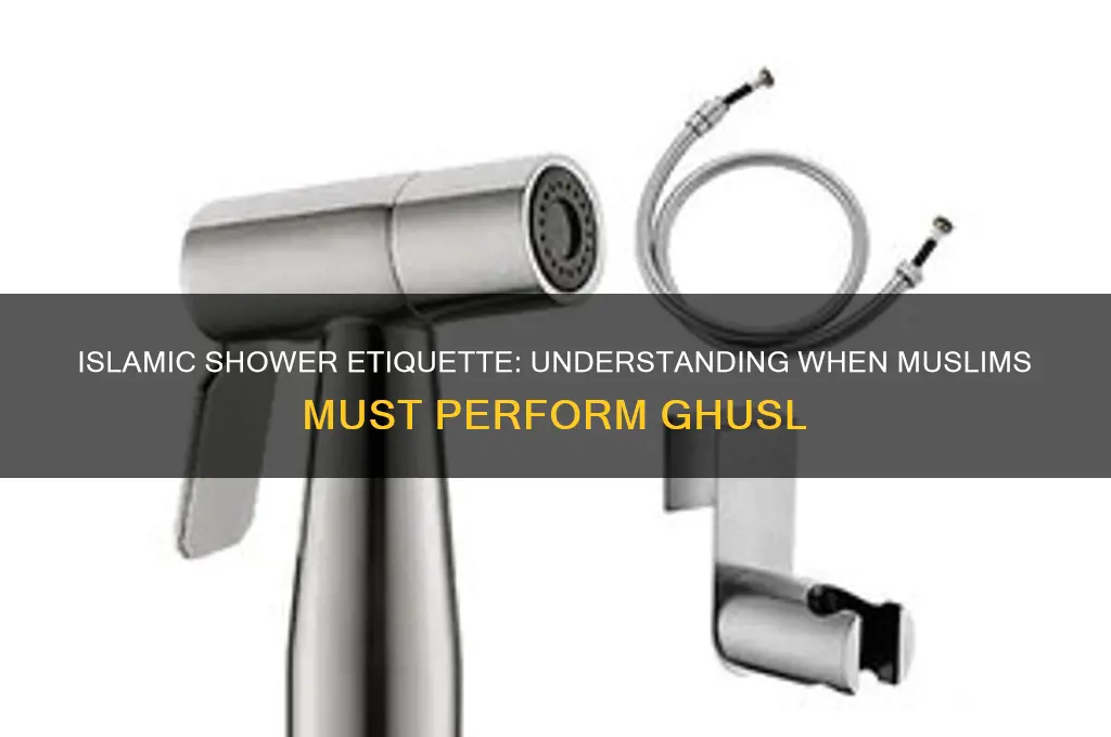 when do i have to take a shower for muslims