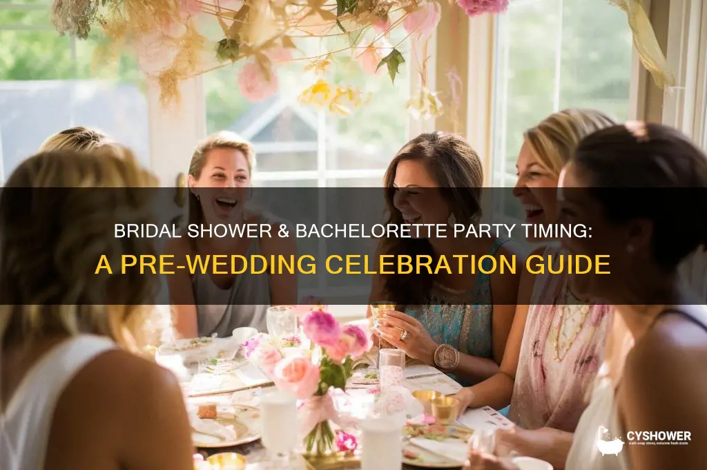 when do you have a bridal shower and bachelorette party