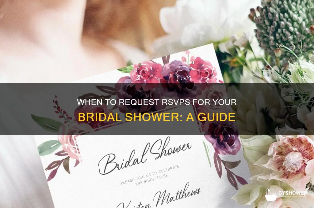 when do you need an rsvp for a bridal shower