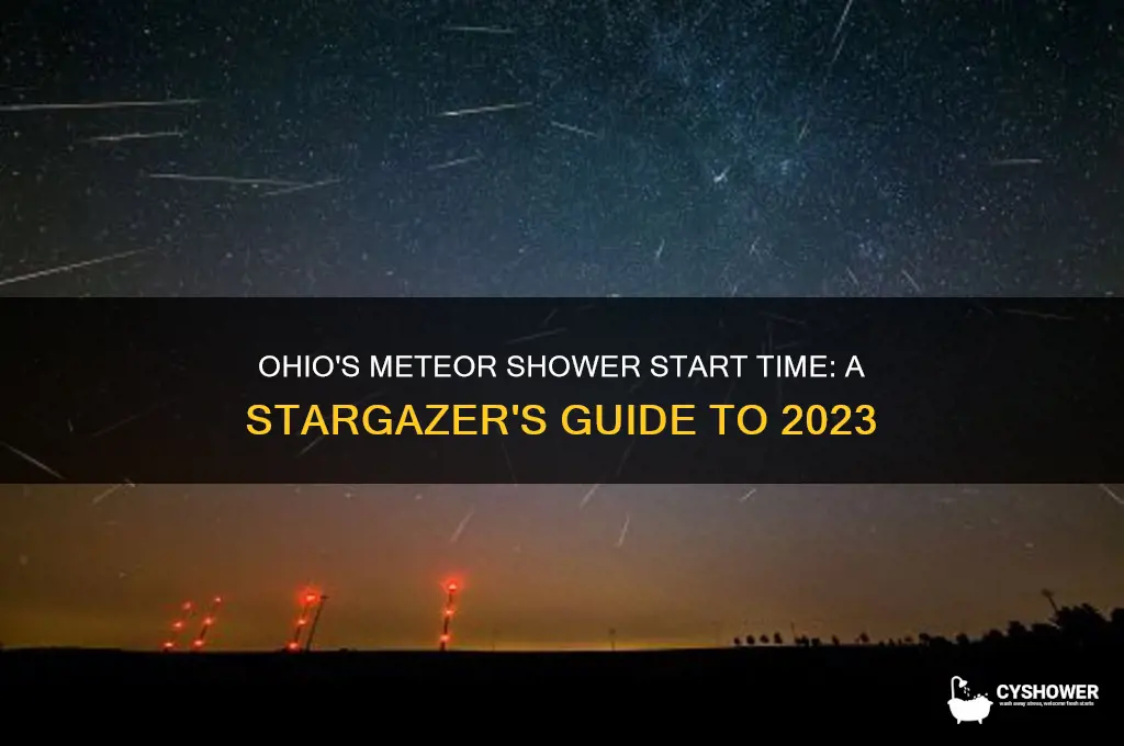 when does meteor shower start in ohio